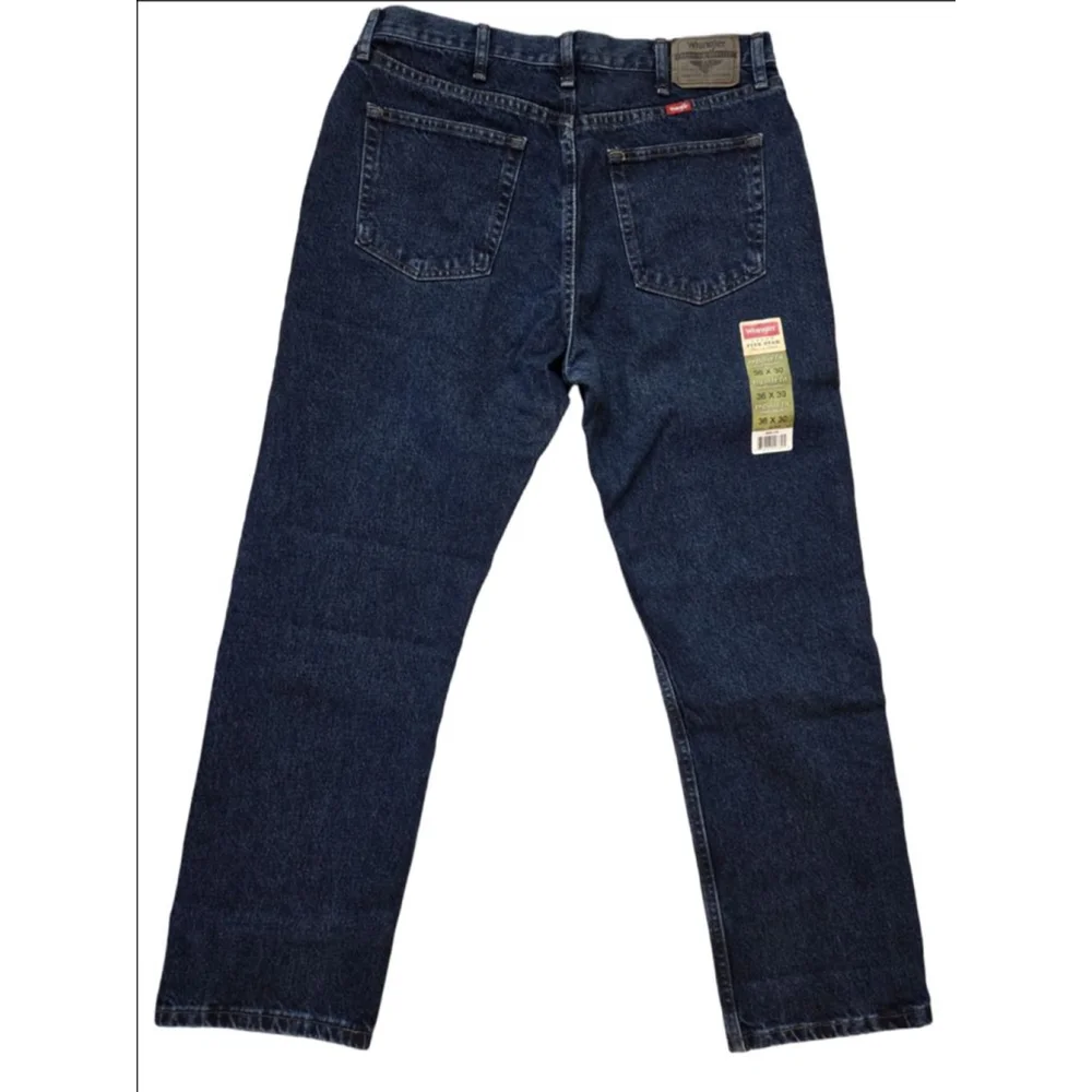 Men's Wrangler Blue Regular Fit Jeans Waist 36